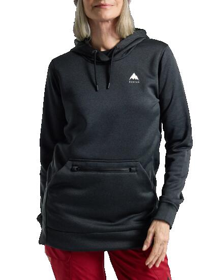 Pull - snowboard - femme - capuche et poche - noir