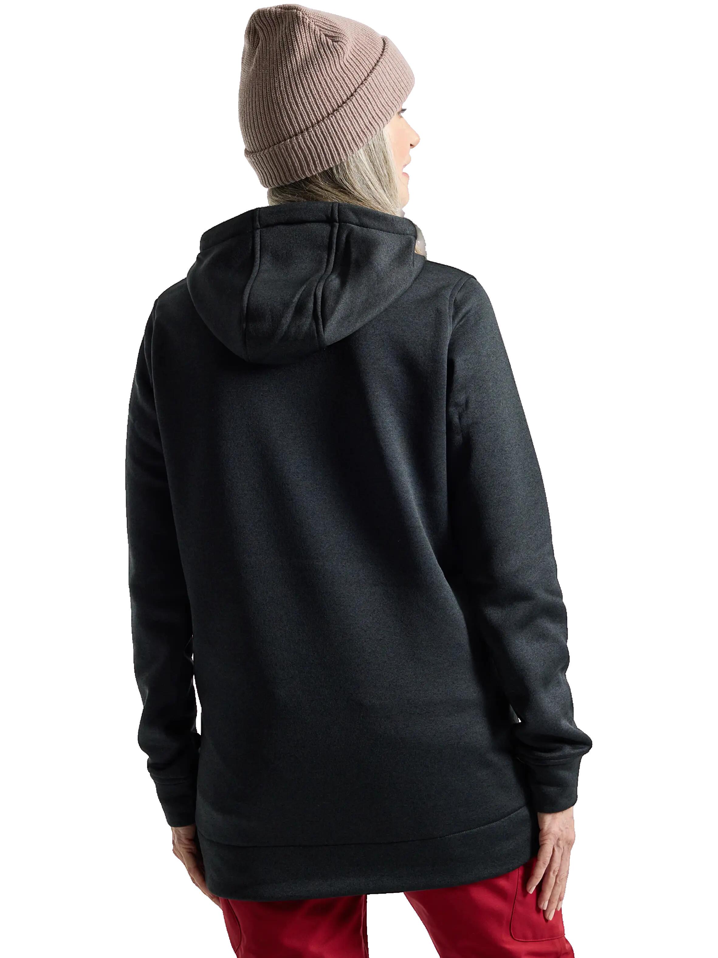Pull-over pour snowboard femme - Burton Oak Long Pull-over à capuche - noir 2/4