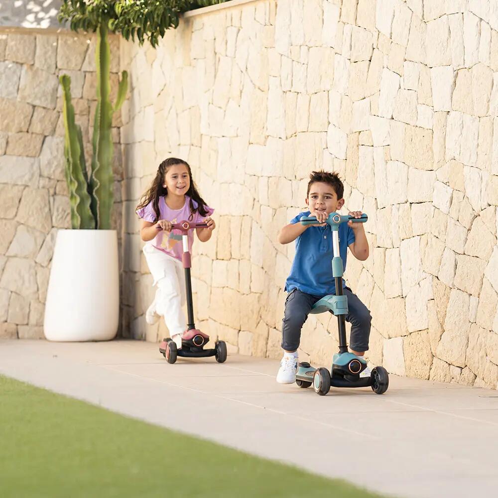 Olmitos, Patinete Infantil Evolutivo 2 en 1 Correpasillos con Sillín Plegable 8/9