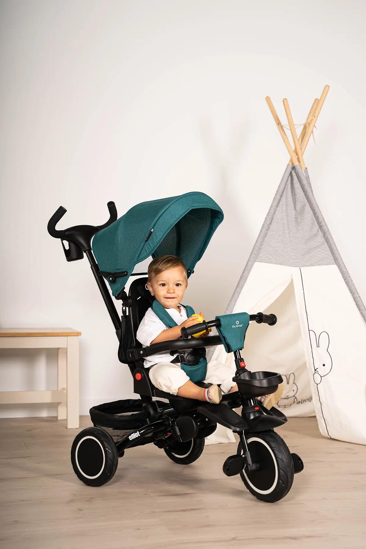 Olmitos - Triciclo Evolutivo Elliot 360º - Asiento Giratorio, Respaldo Ajustable 12/12
