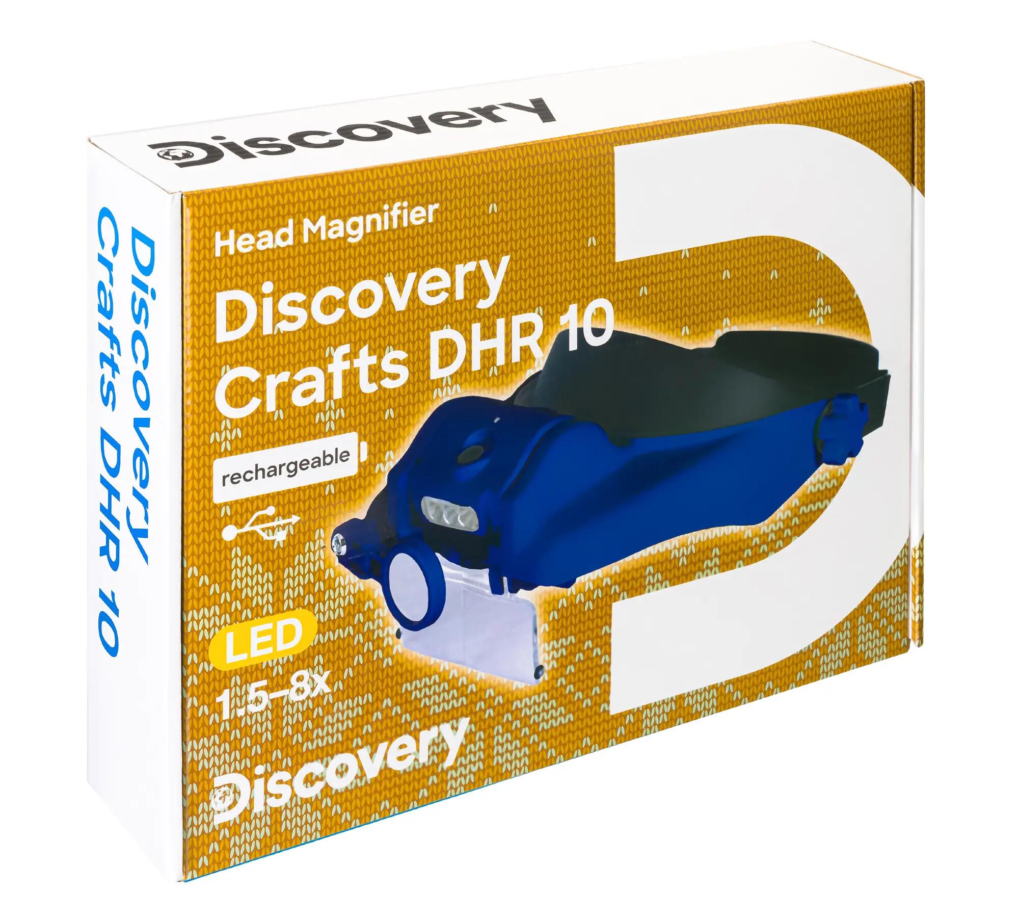 Lente d’ingrandimento frontale ricaricabile Levenhuk Discovery Crafts DHR 10 11/11