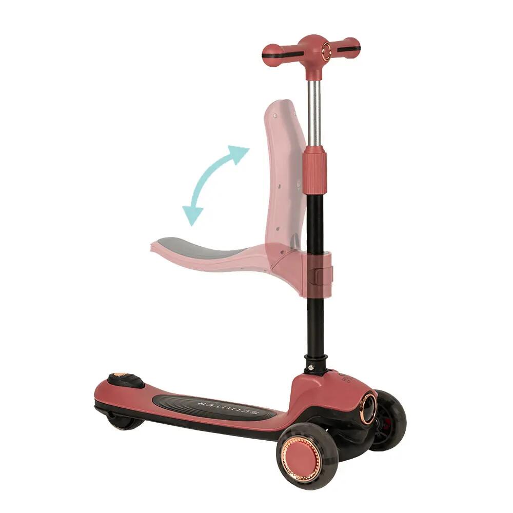 Olmitos, Patinete Infantil Evolutivo 2 en 1 Correpasillos con Sillín Plegable 3/9