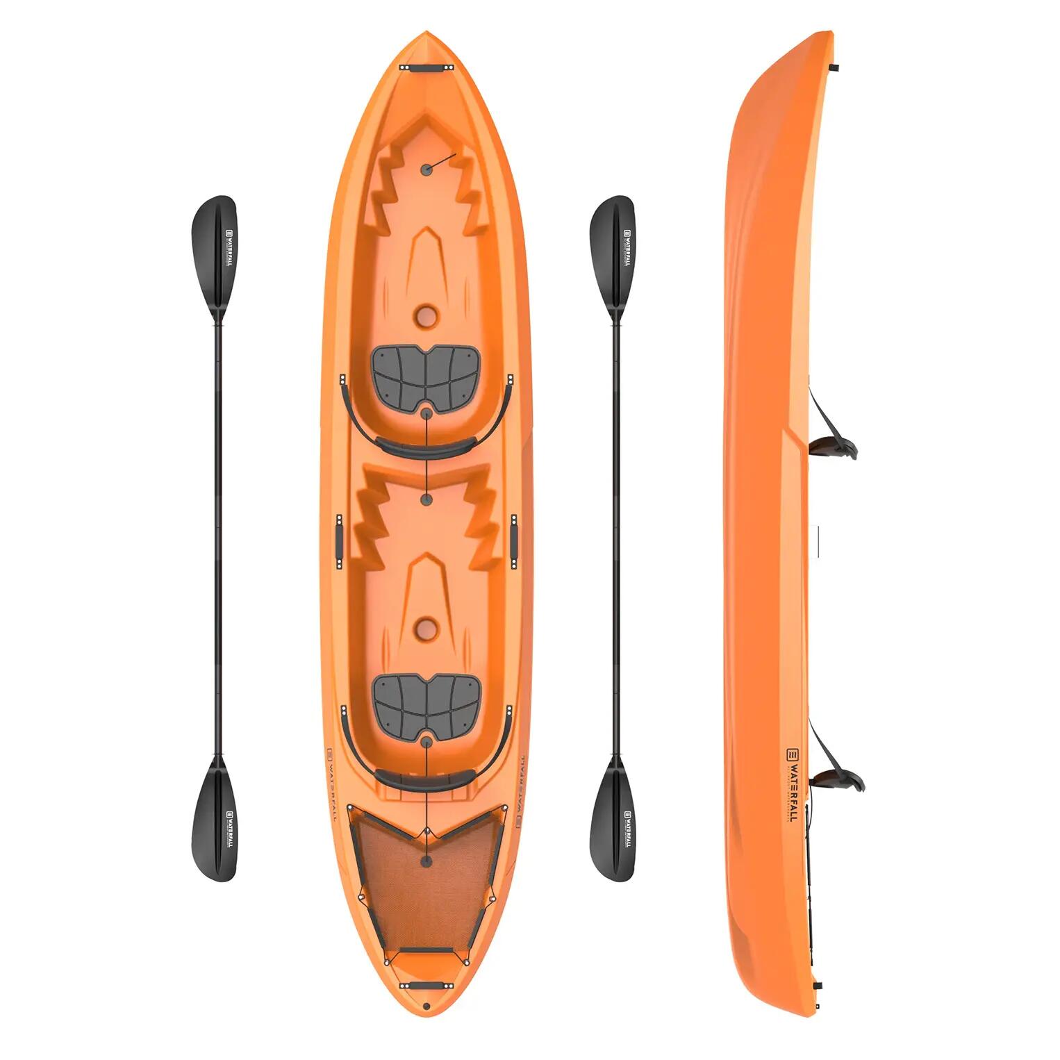 Kayak sit-on-top 2 places Waterfall Orange 2/3