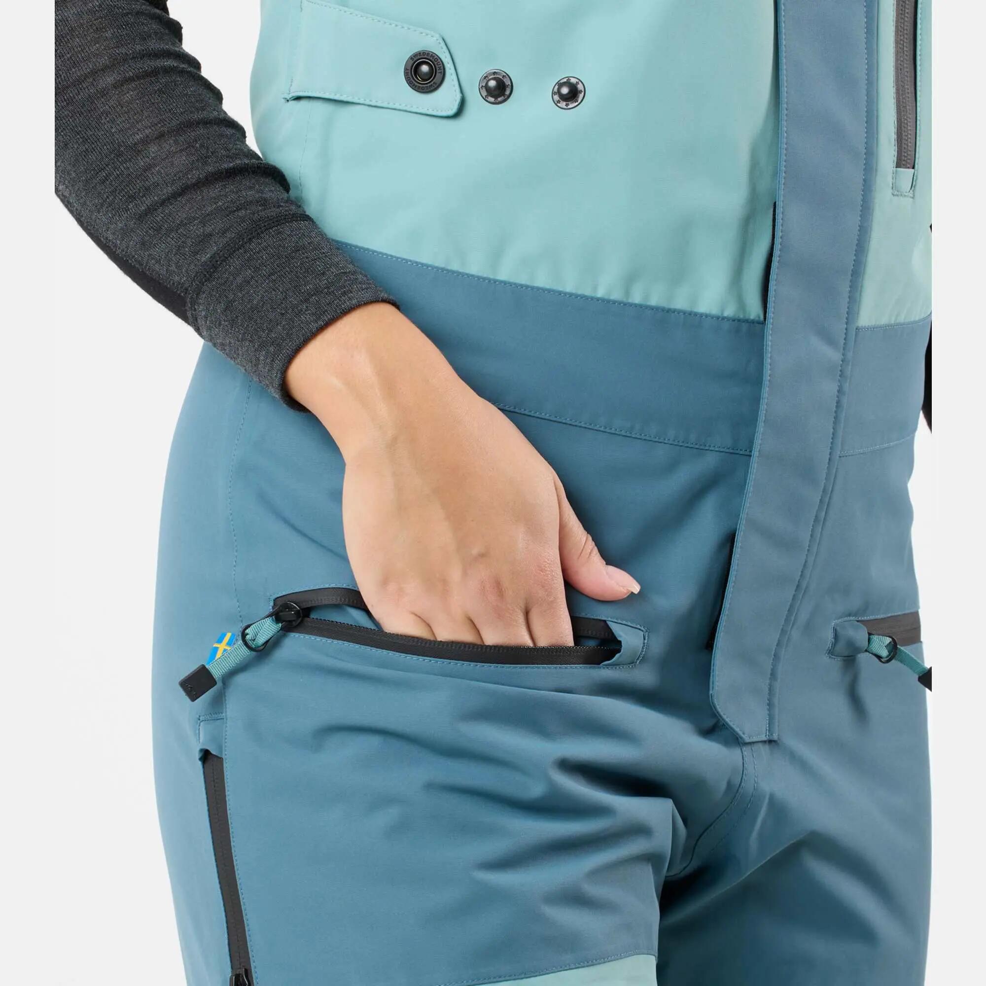 Women Skiing Ski Pants Waterproof Freeride 9/13
