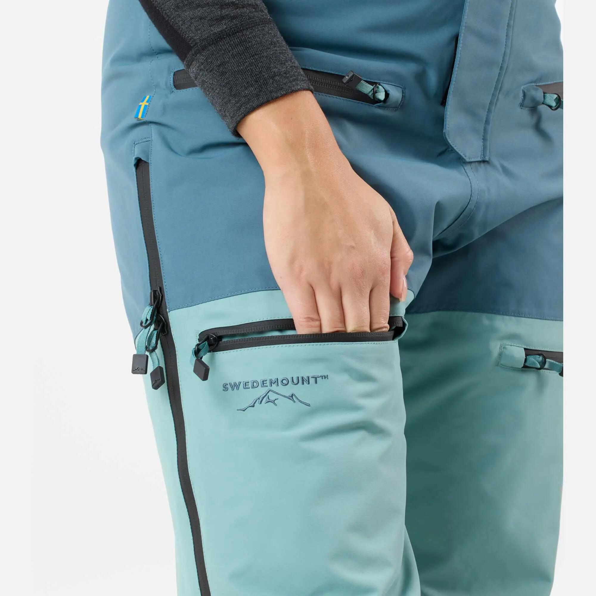 Women Skiing Ski Pants Waterproof Freeride 10/13