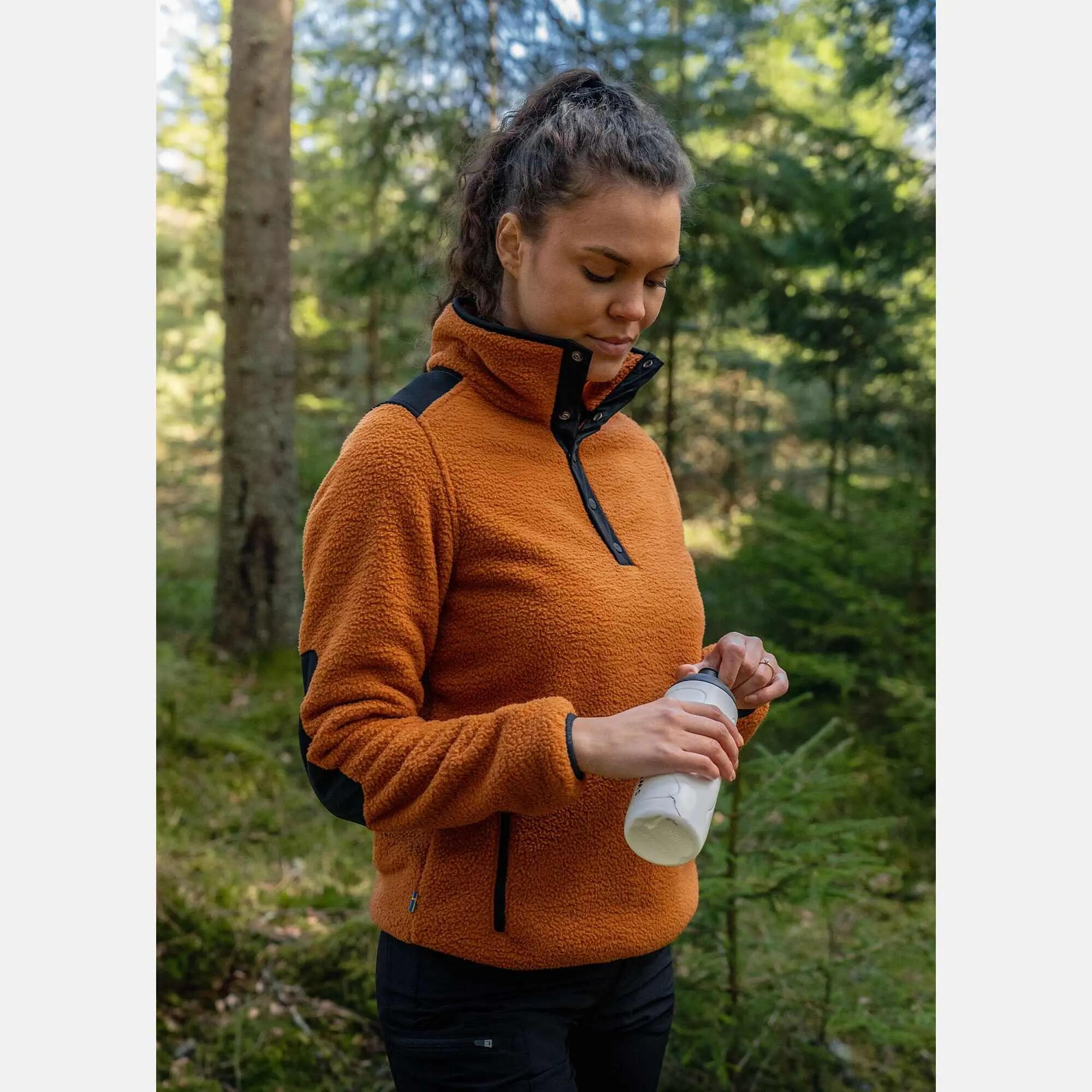 Fleece Longsleeve ½ Rits Wandelen Vrouw Nordkap Normaal 9/9