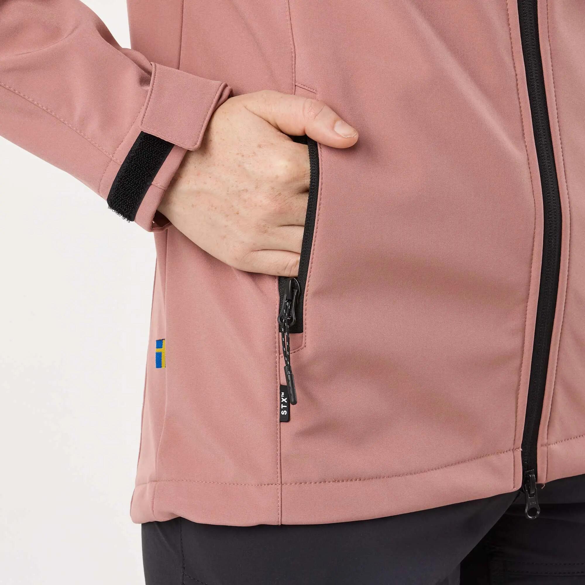 Chaqueta Softshell Senderismo Mujer Impermeable Stryn 8/12