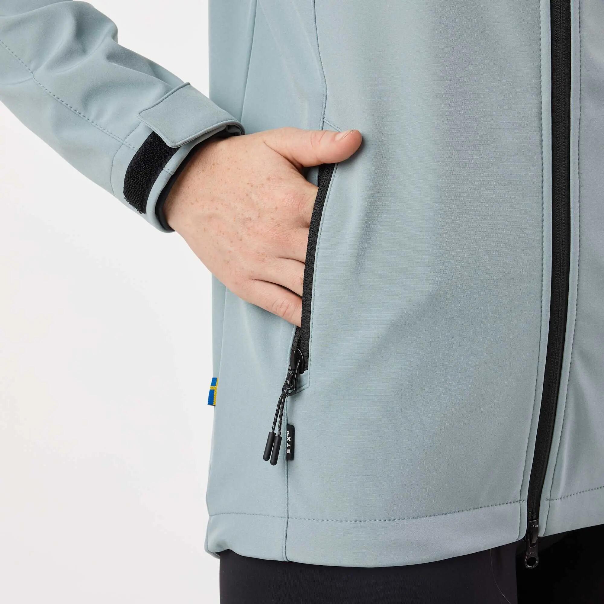 Chaqueta Softshell Senderismo Mujer Impermeable Stryn 8/12