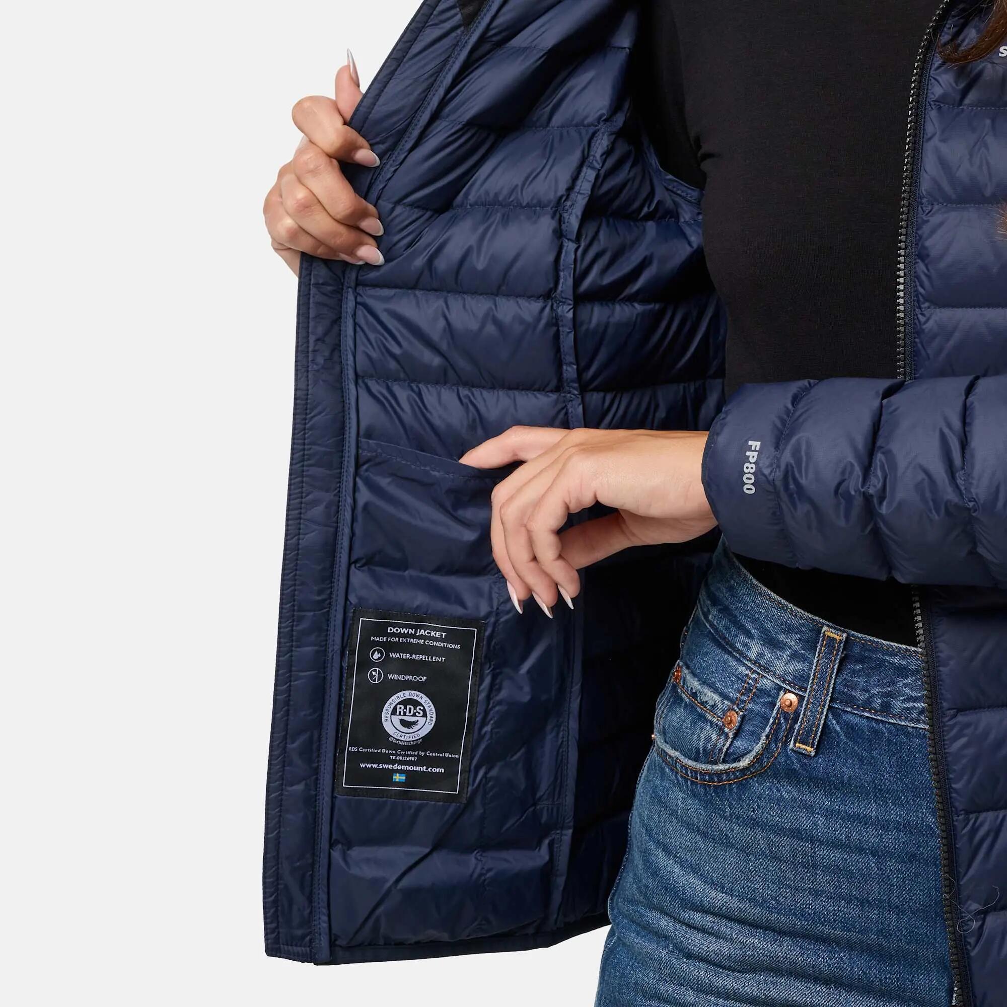 Doudoune de randonnée femme coupe-vent respirante Himalaya Hood 8/10