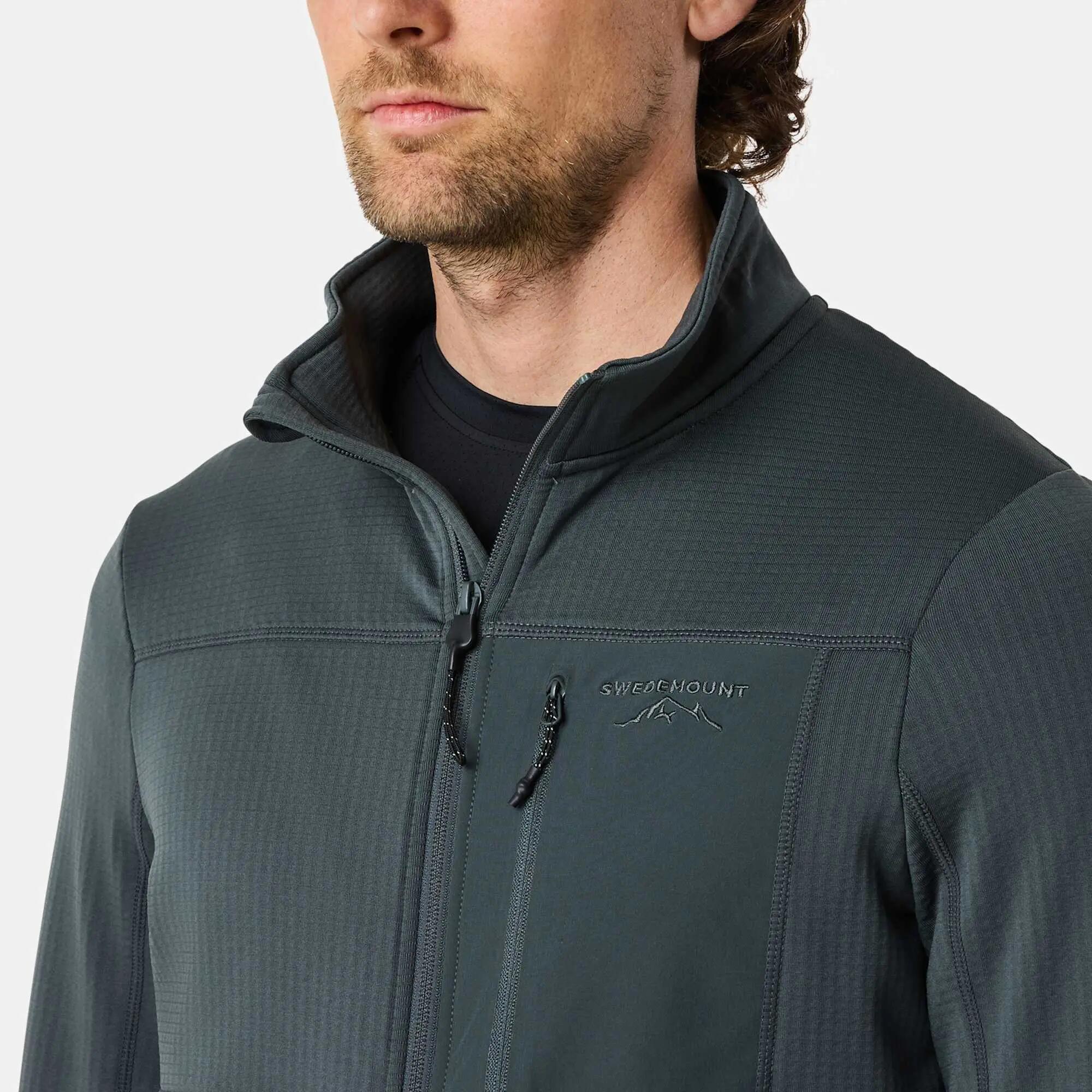 Herren Wandern Fleece Full-Zip Stretchstoff Trondheim 8/9