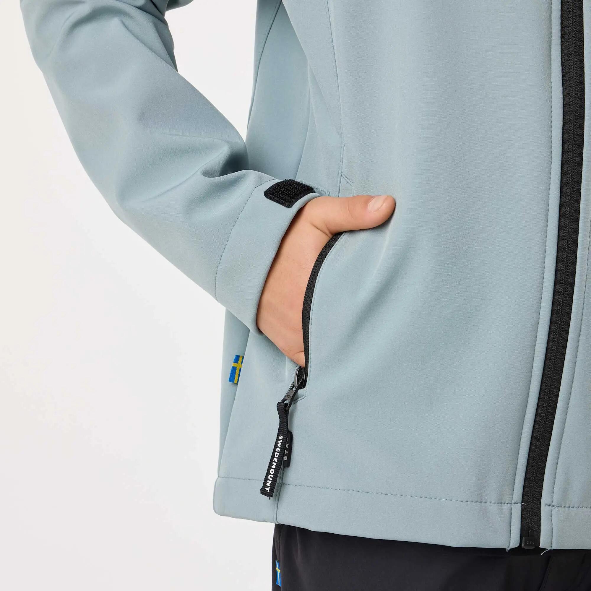 Kurtka Softshell Wędrówki Dziecko Tromsö Wodoodporny 8/11