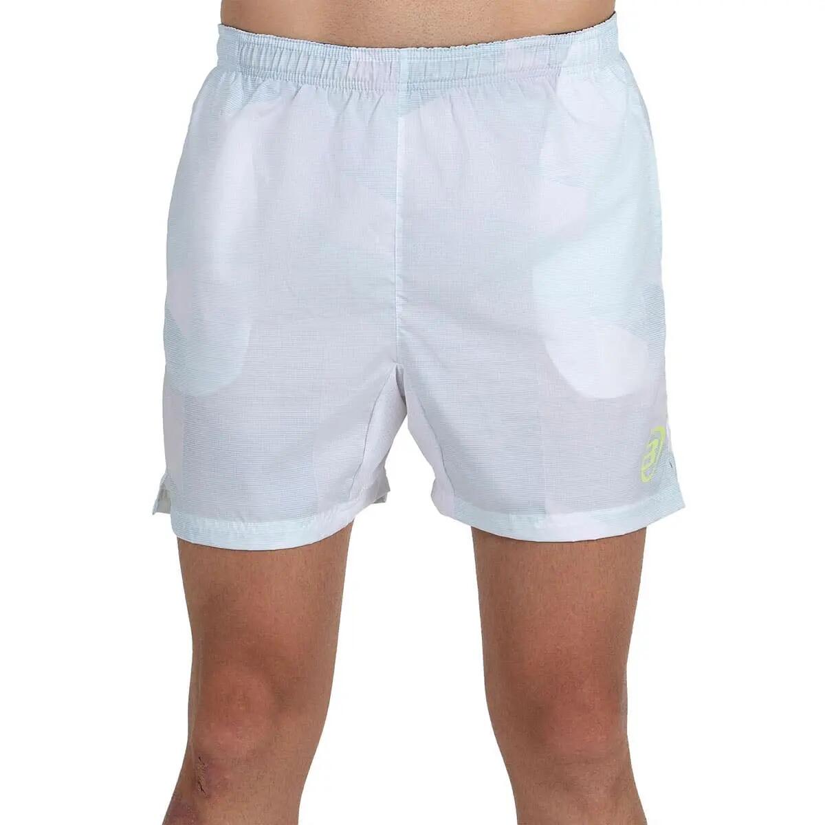 Short de padel BULLPADEL LlENO BLANC mesh respirant 1/7