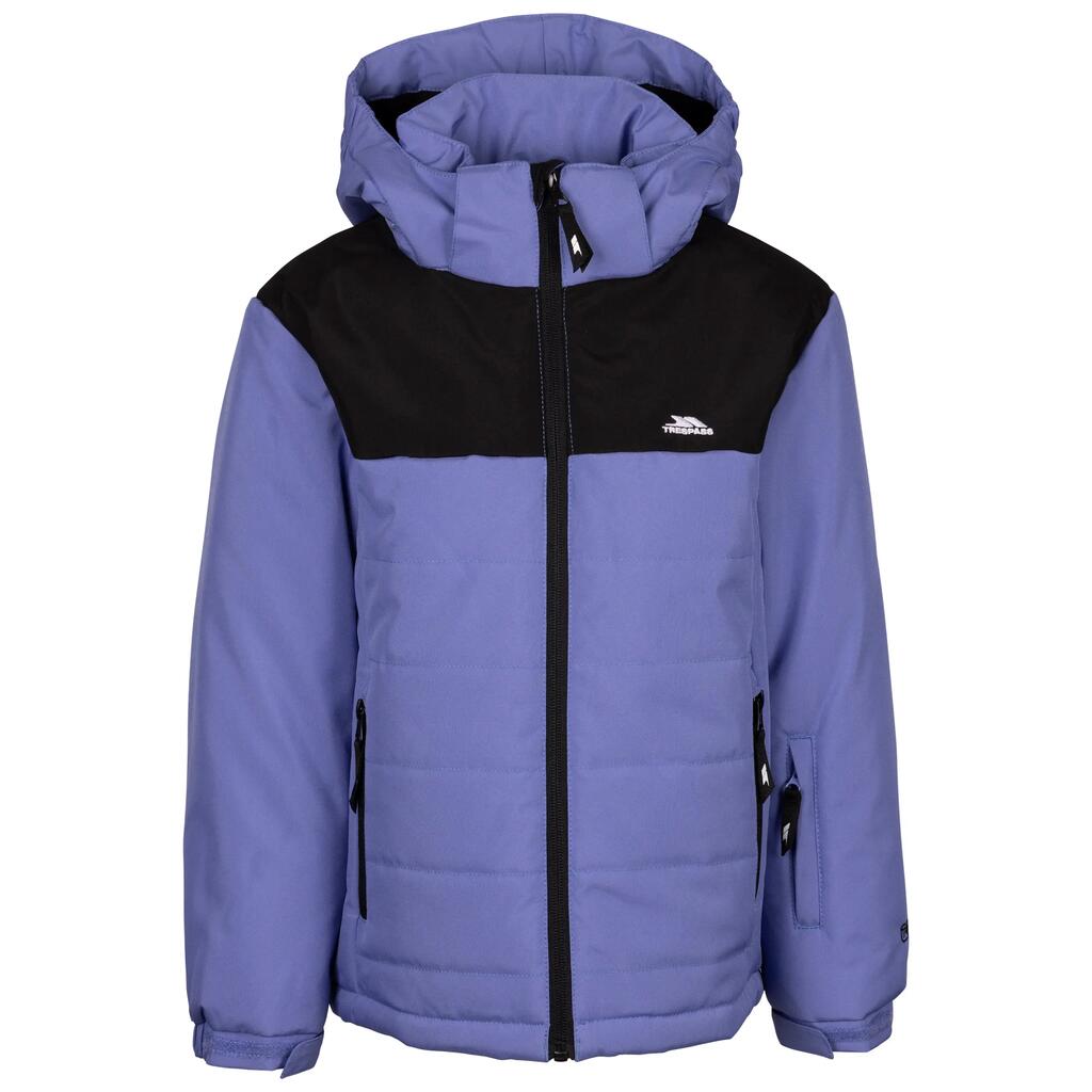 Unisex Kids Padded Quilted Panels Ski Jacket - Halston