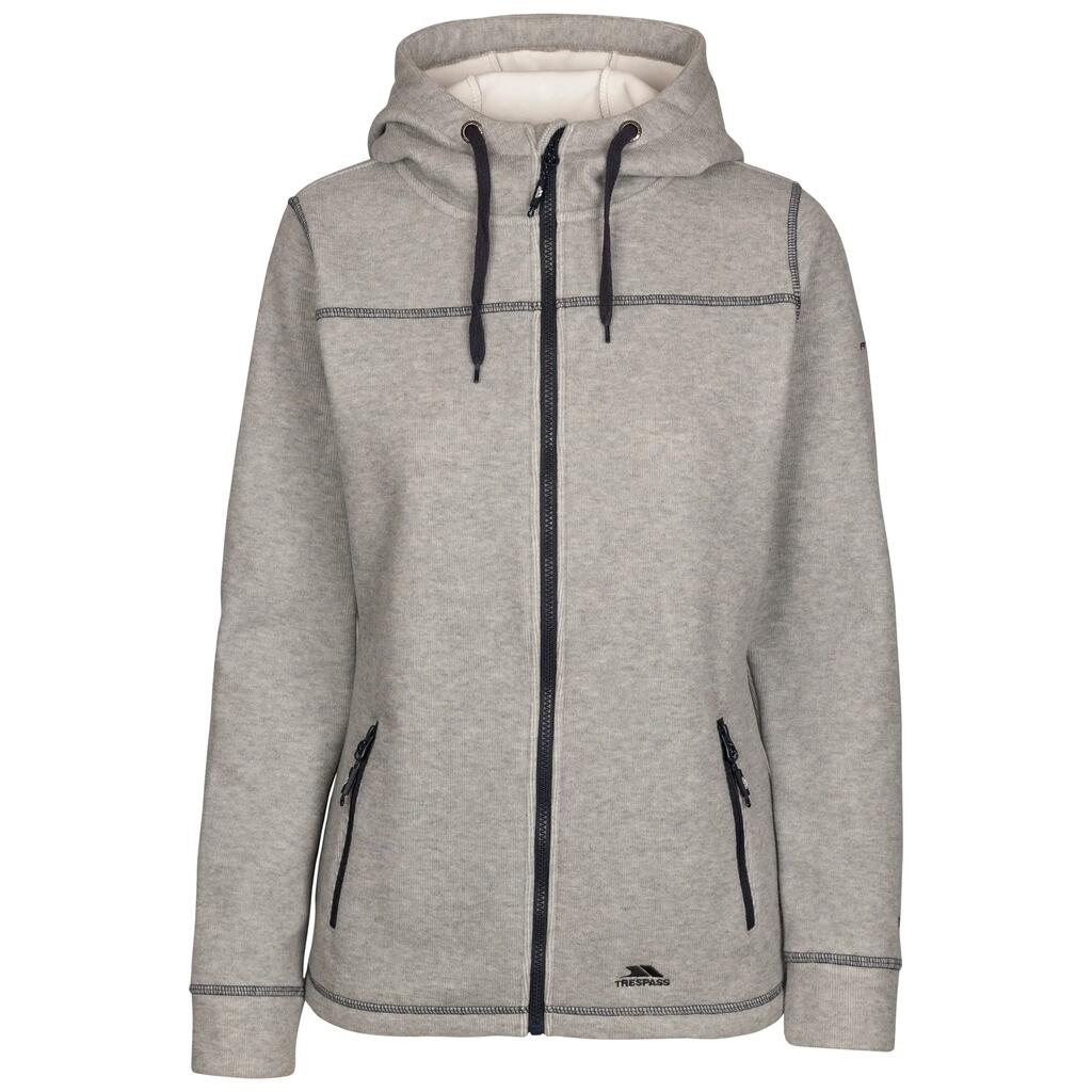 Womens Fleece Full Zip Microfleece with Hood And Pockets Runpal