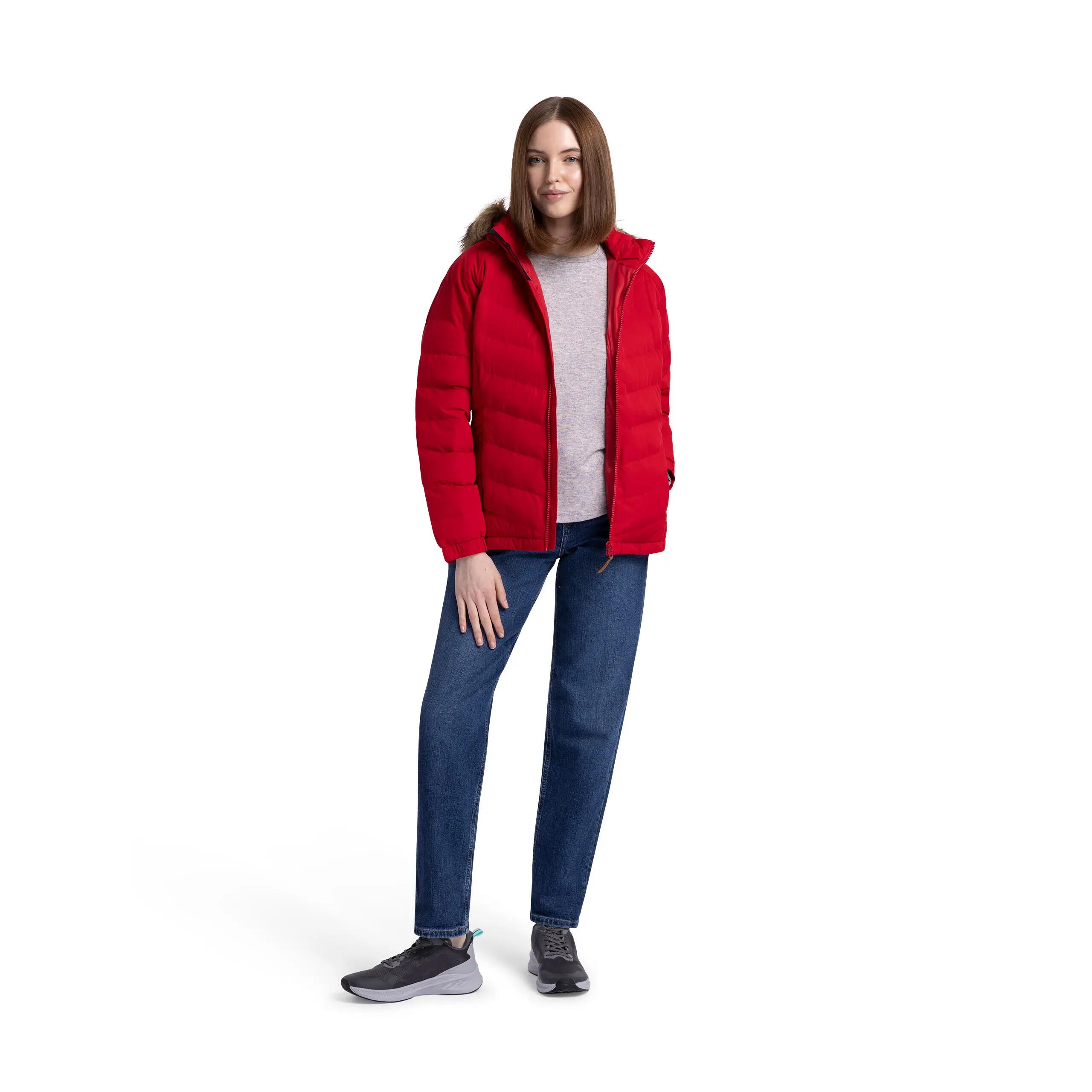 Trespass Nadina - Jkt acolchado femenino rojo 3/5