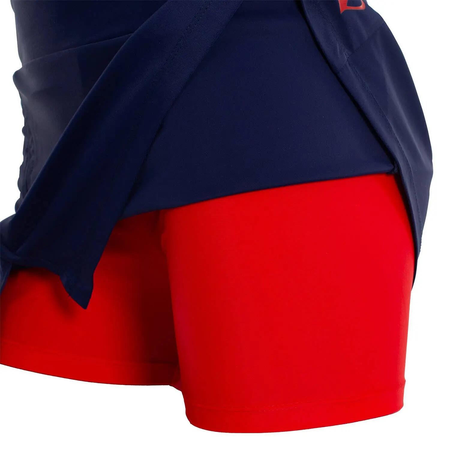 Black Crown Colima Azul/Vermelho | Saia paddle feminina leve e respirável 2/5