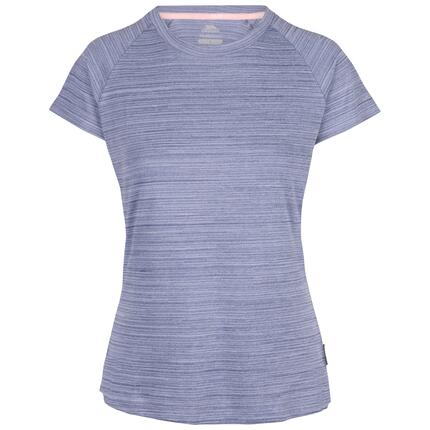 T-shirt Trespass VICKLAND femme 100% polyester bleu manches courtes