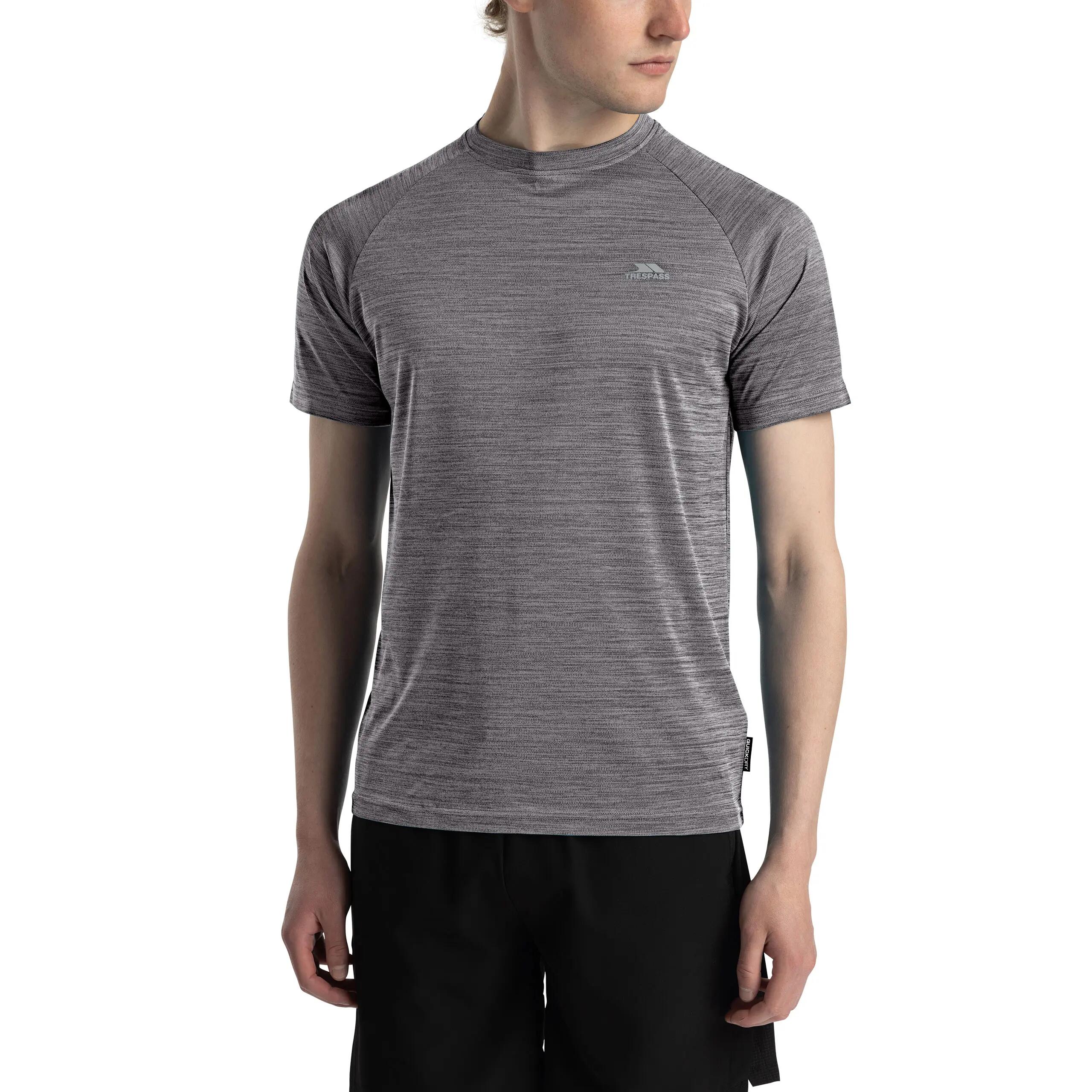 T-shirt Trespass LEECANA uomo grigio 100% poliestere Duoskin 4/7