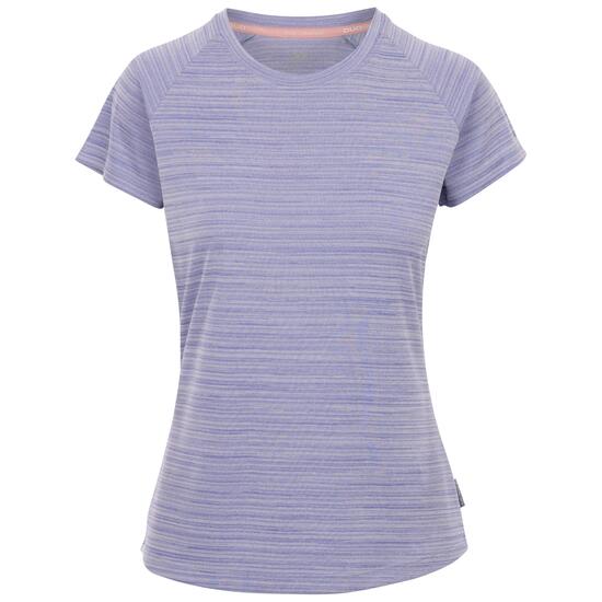 T-shirt Trespass Vickland femme 100% polyester manches courtes bleu
