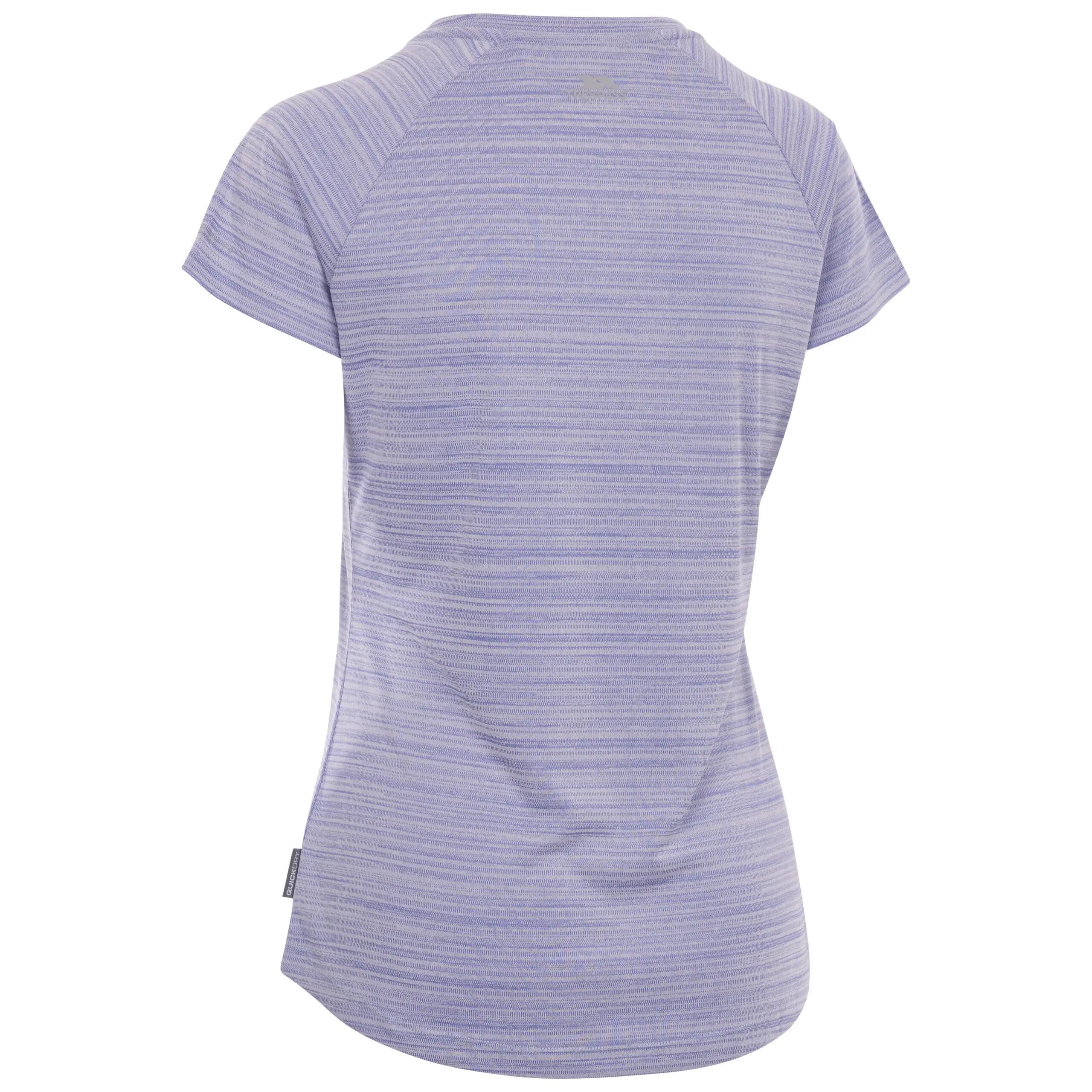 T-shirt Trespass Vickland femme 100% polyester manches courtes bleu 2/5