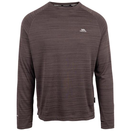 TRESPASS ADAMO Herren Langarm-T-Shirt mit Mesh und Reflektoren
