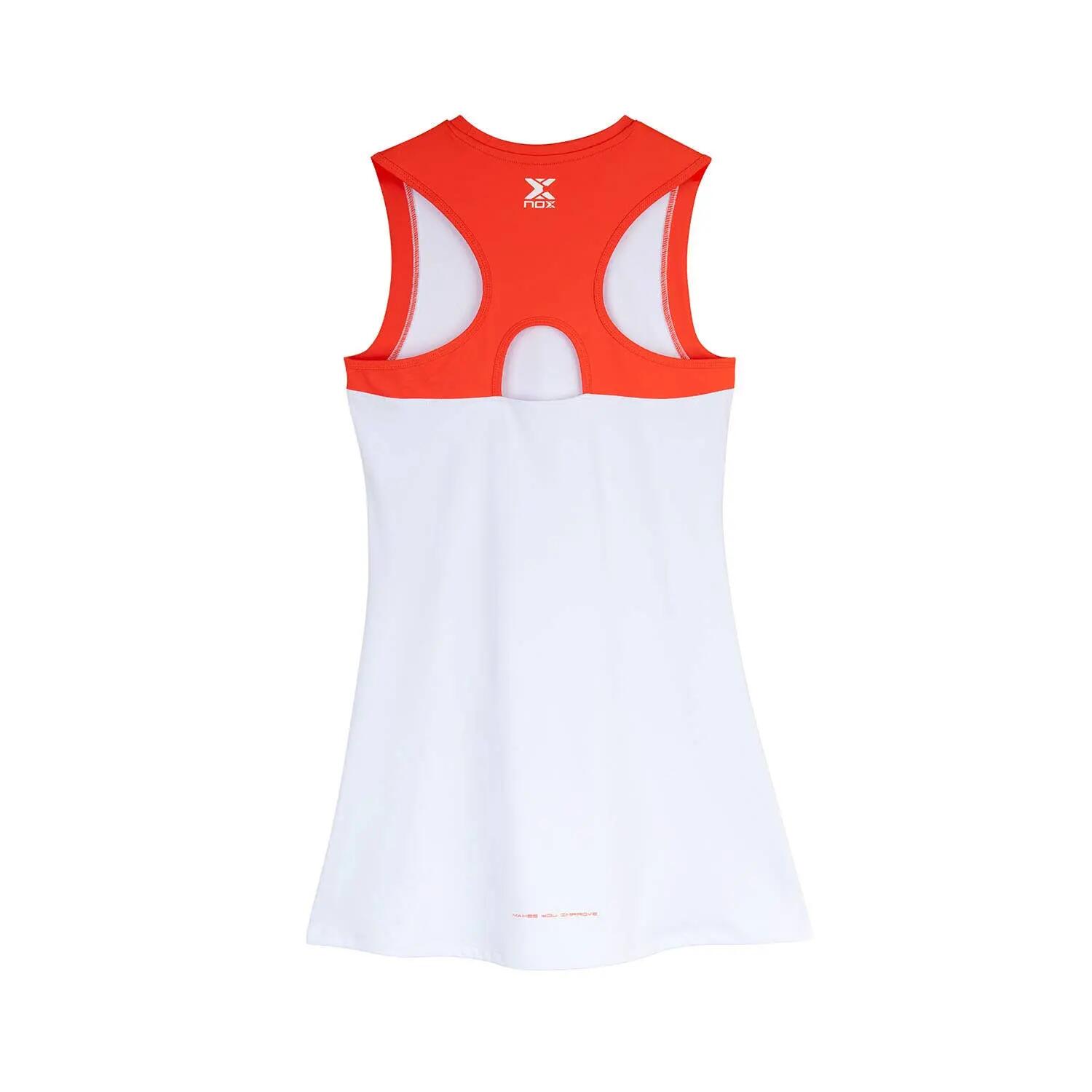NOX TEAM Weiss Damen Padel-Kleid 3/9