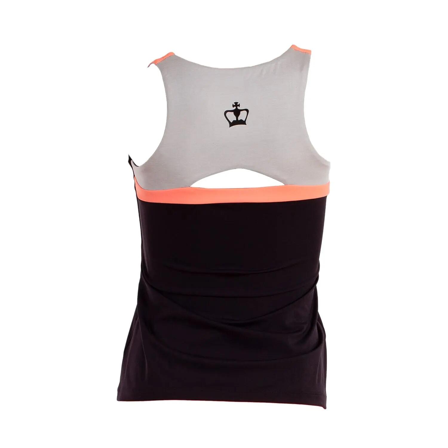 Femme Padel Tennis T-Shirt Léger Confortable Respirant Rodas Gris 2/7