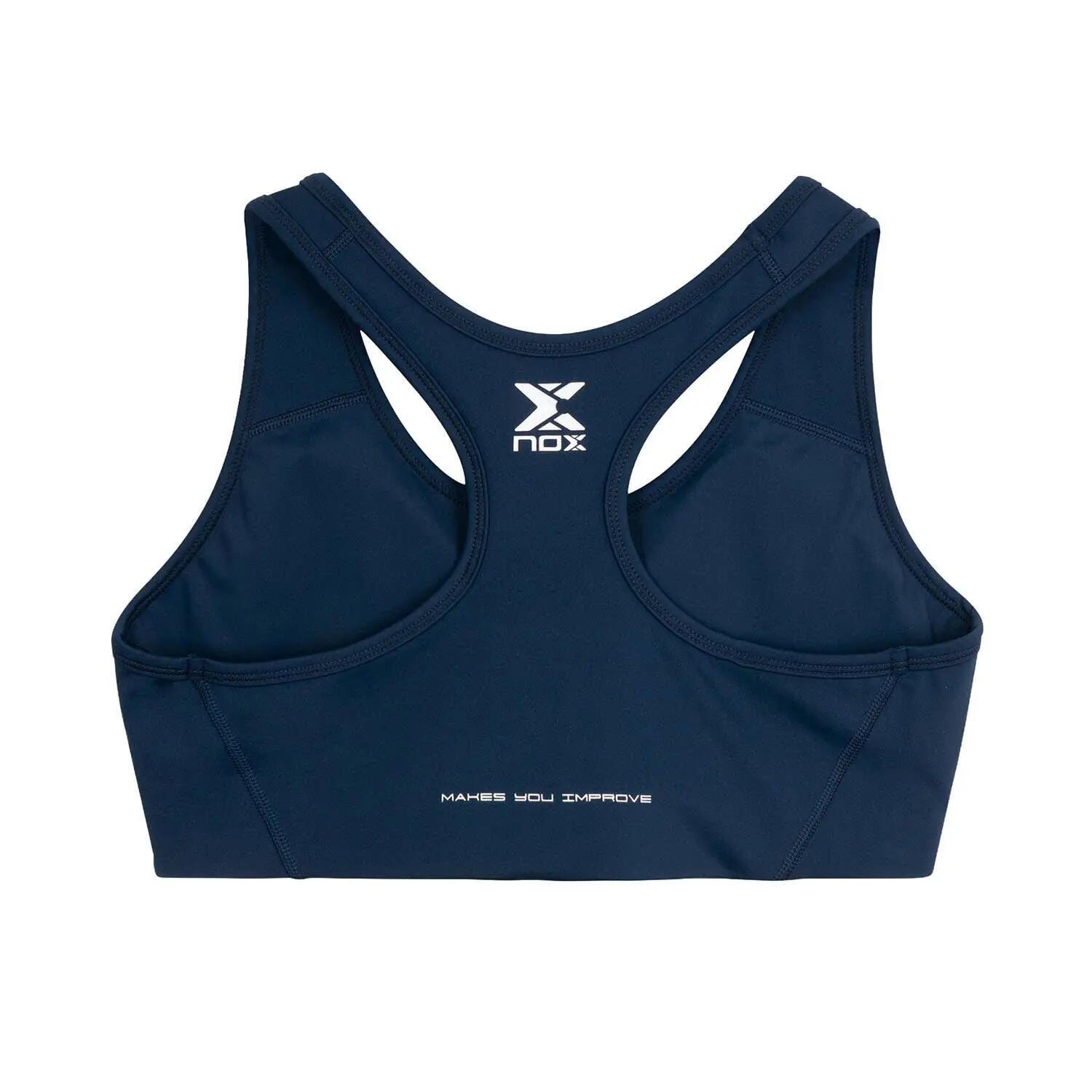 NOX TEAM Navyblau Damen Sport-BH 3/7
