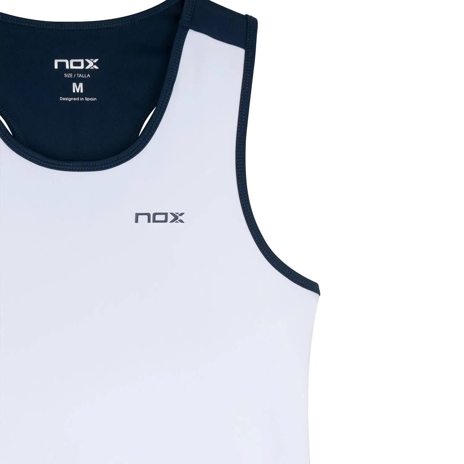 CAMISETA TIRANTES NOX TEAM WHITE/NAVY BLUE T25MCATITEWB MUJER XS 3/5