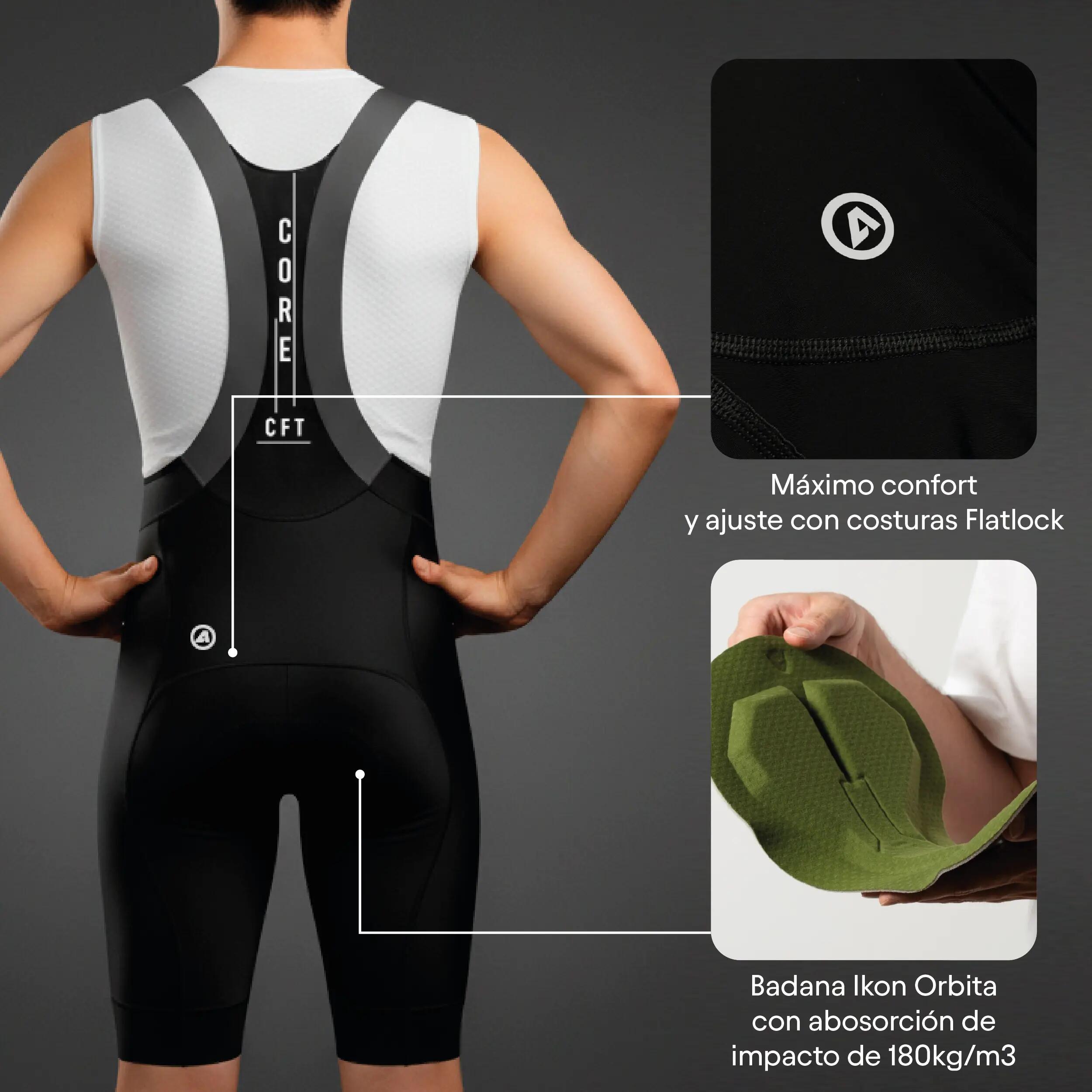 Atika Culotte Ciclismo Corto Hombre Modelo Core Transpirable Secado Rápido 4/9