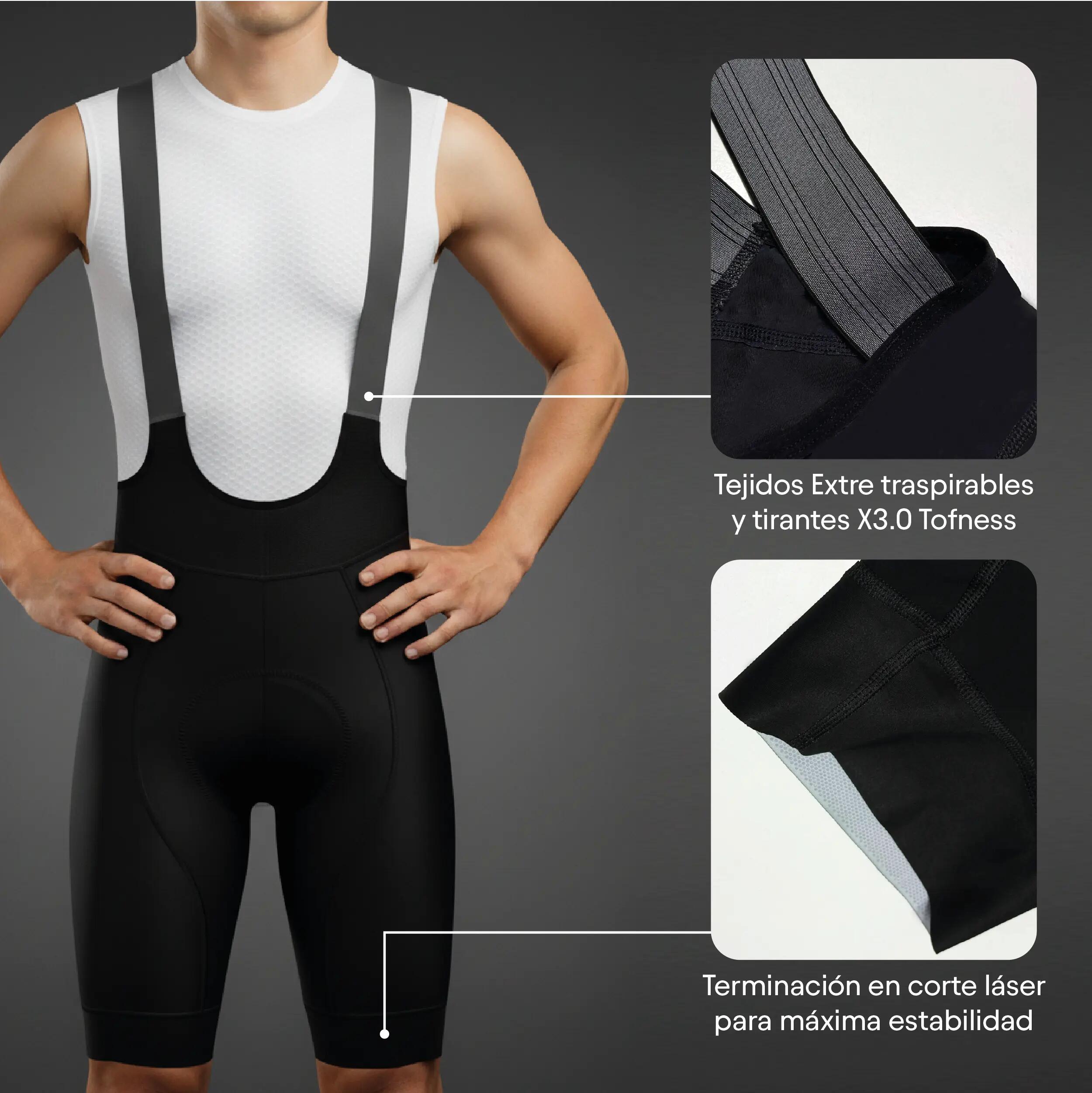 Atika Culotte Ciclismo Corto Hombre Modelo Core Transpirable Secado Rápido 3/9