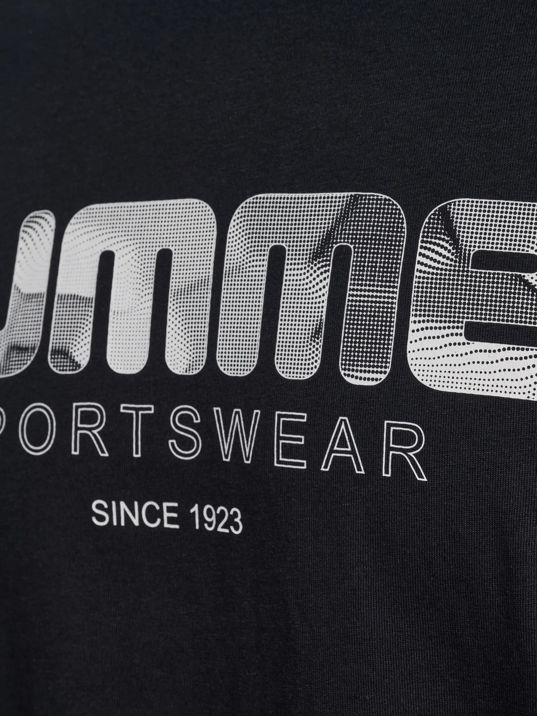 hummel T-shirt krótki rękaw hmlCLUB LOGO z bawełny organicznej – BLACK 3/3