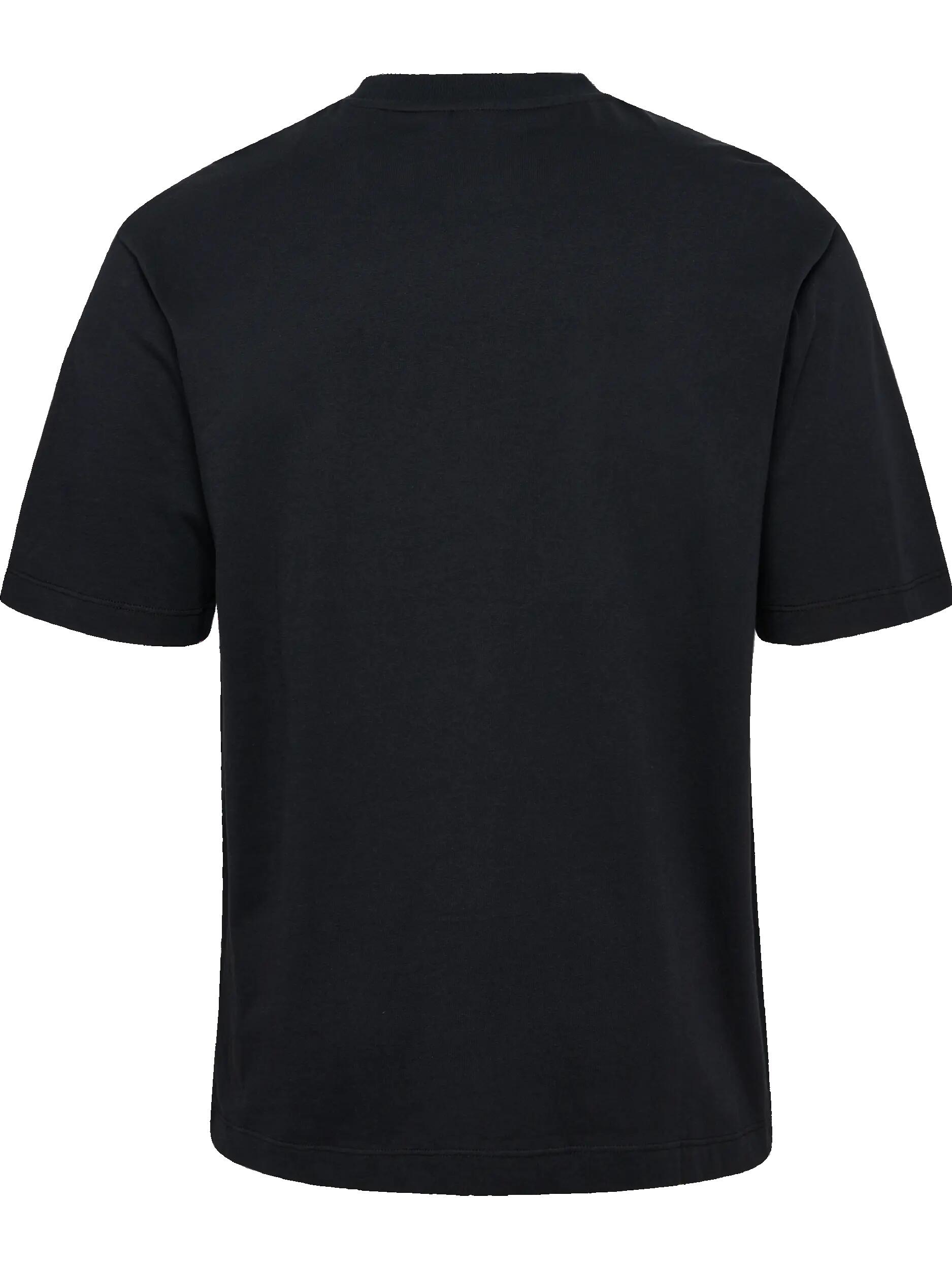 hummel T-shirt krótki rękaw hmlCLUB LOGO z bawełny organicznej – BLACK 2/3