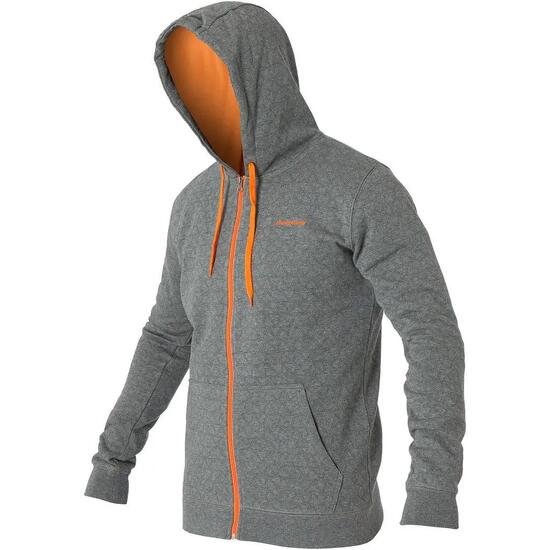 Veste sweat zippée - Homme - Gris/Orange