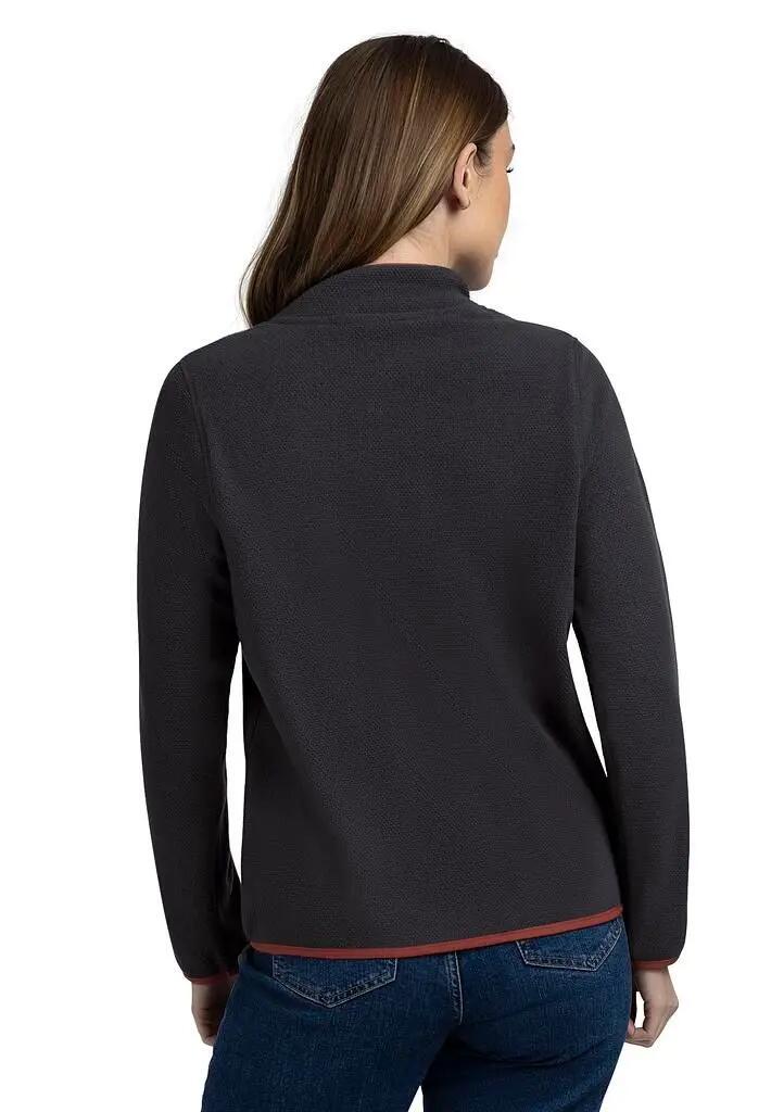 Pile - Escursionismo - Donna - Morbido, caldo, 1/2-zip - TISTER - grigio scuro 6/7