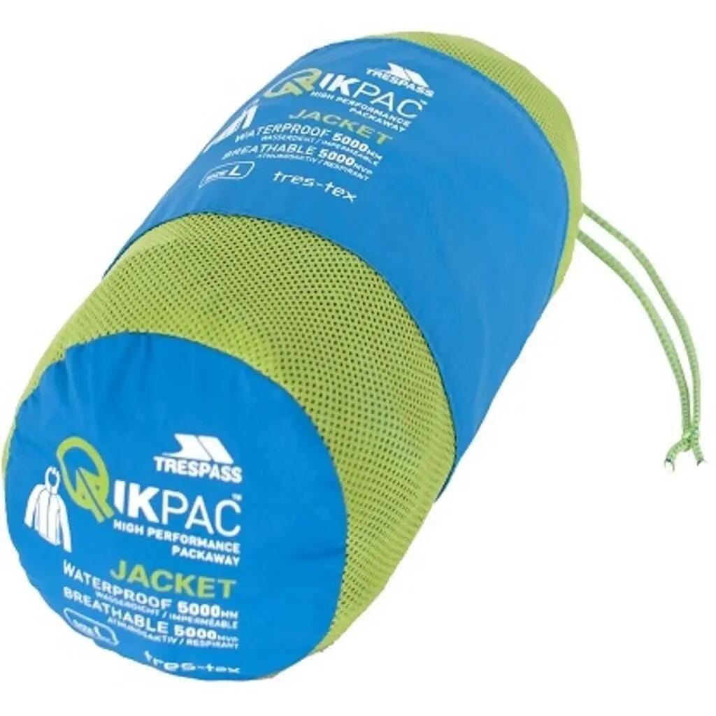 Camisola impermeável com capuz e fecho éclair Trespass Qikpac 6/7