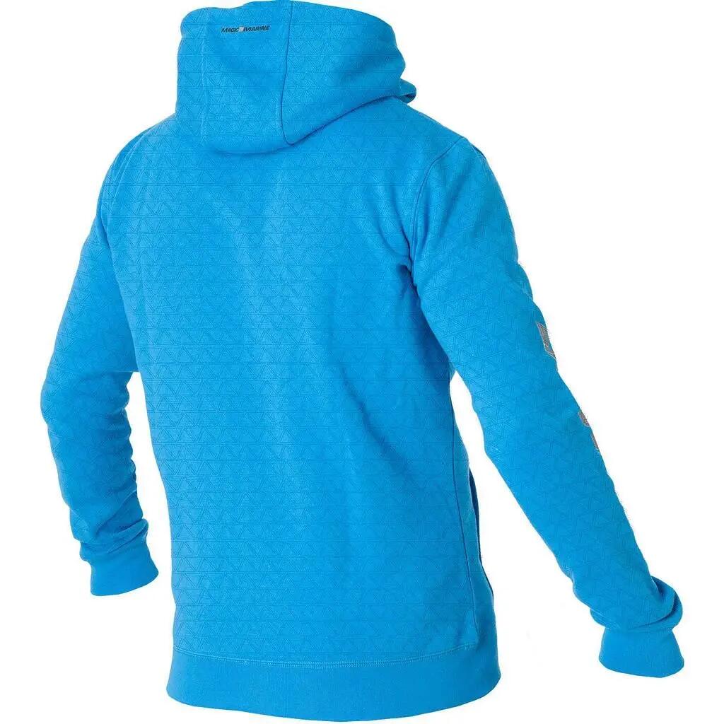 Felpa con zip uomo - sport - con cappuccio - resistente - blu Bali 2/5