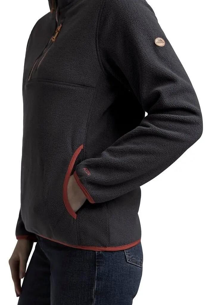 Pile - Escursionismo - Donna - Morbido, caldo, 1/2-zip - TISTER - grigio scuro 5/7