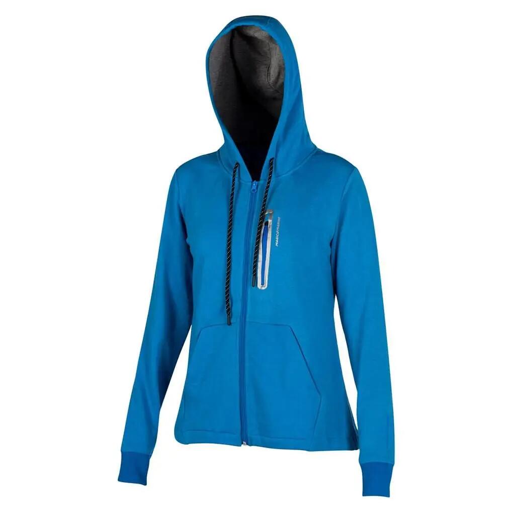 Women's Sport Zip Hoodie - Electric Blue. 1/5