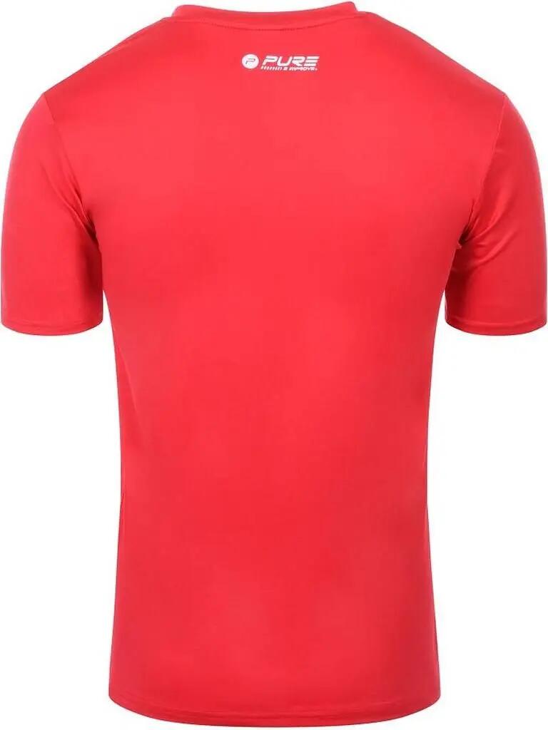 Herren - Fitness - T-Shirt - Atmungsaktiv, Figurbetont - Rot 2/5