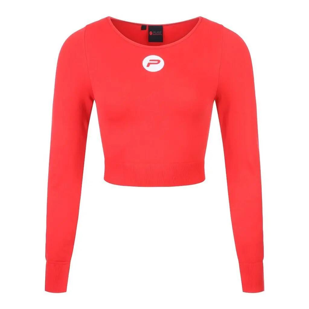 Maillot crop manches longues femme Pure2Improve 3/7