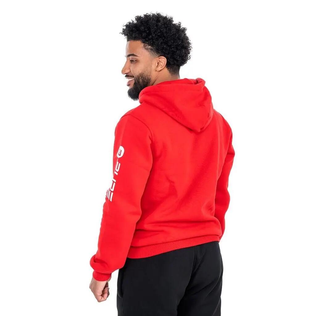 Sweat à capuche - Fitness - Uomo - Vestibilità perfetta - Rosso. 4/7