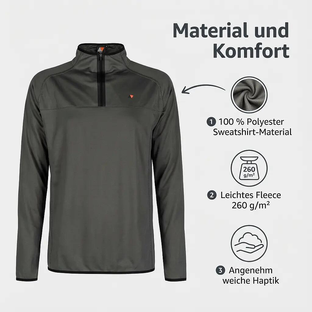 Magic Marine Fitch Men's Zip Sweatshirt - Grey 3/7