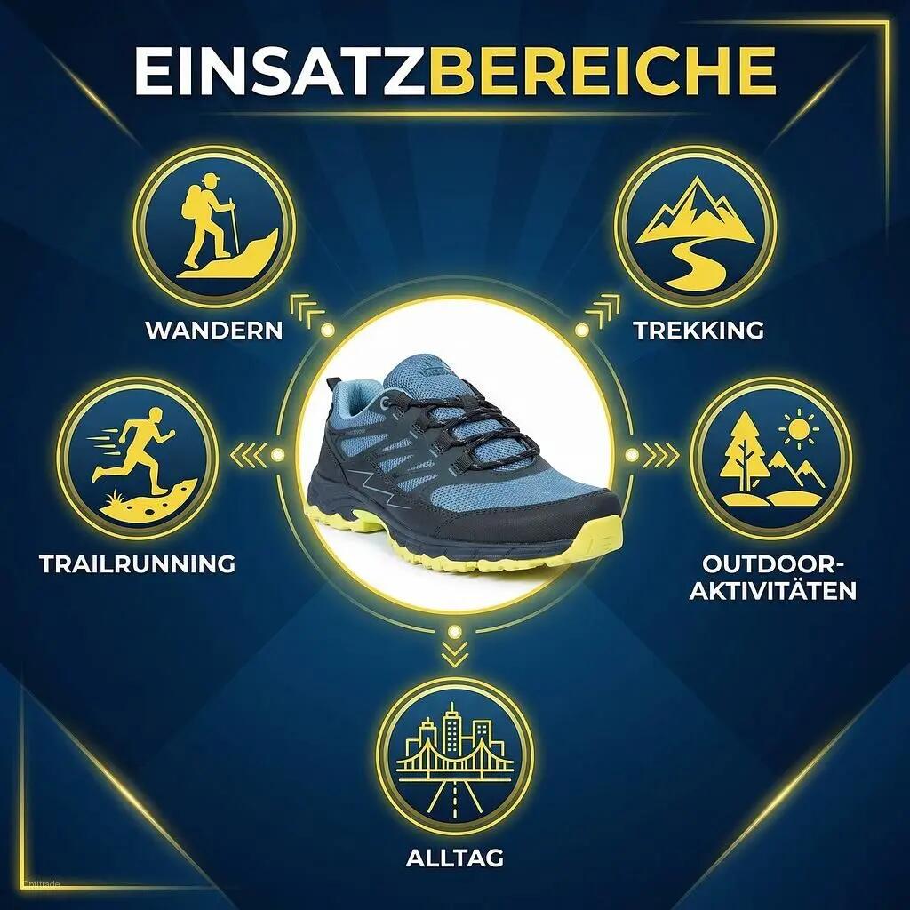 Zapatillas de trail Trespass Corey para hombre - Midnight Blue 5/7