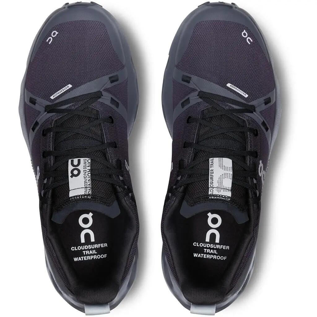 Damen - Laufen - Wasserdichte Trail-Schuhe - Cloudsurfer Waterproof - Schwarz. 4/6