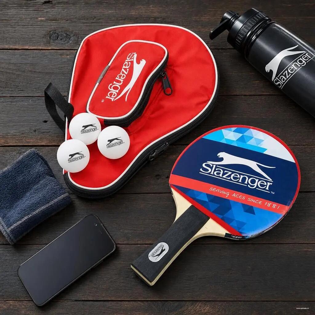 Slazenger - Table Tennis Kit - Leisure Racket Set - Red 6/7