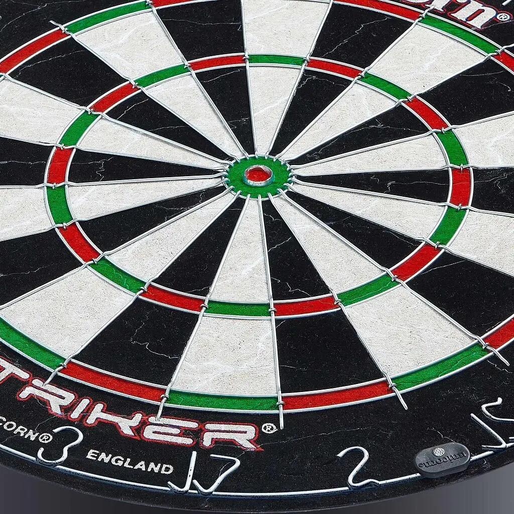 Unicorn Striker Bristle Board - Darts - Competition-style sisal board - Black 4/7