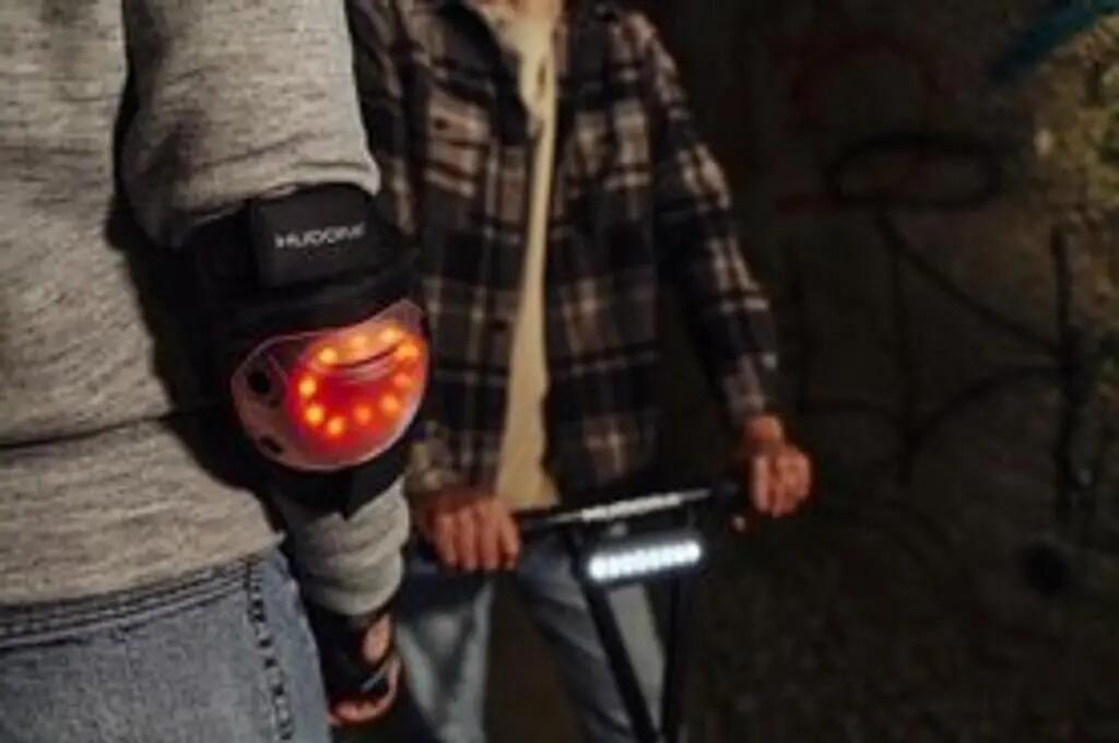Protections LED - Rollsport - Unisexe - Sécurité renforcée - Hudora - Noir 3/7