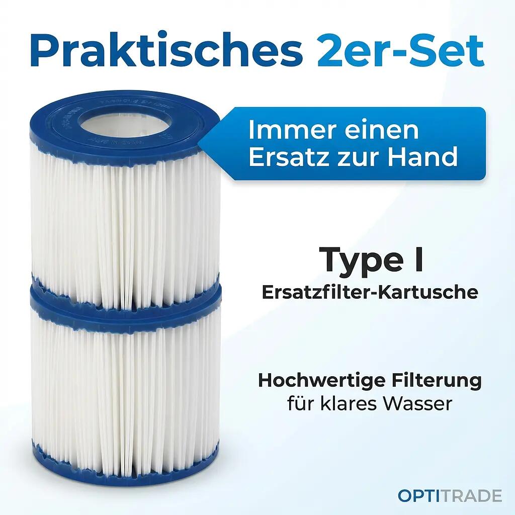 Jilong replacement filter cartridges 2-pack for 300GAL pump 3/7