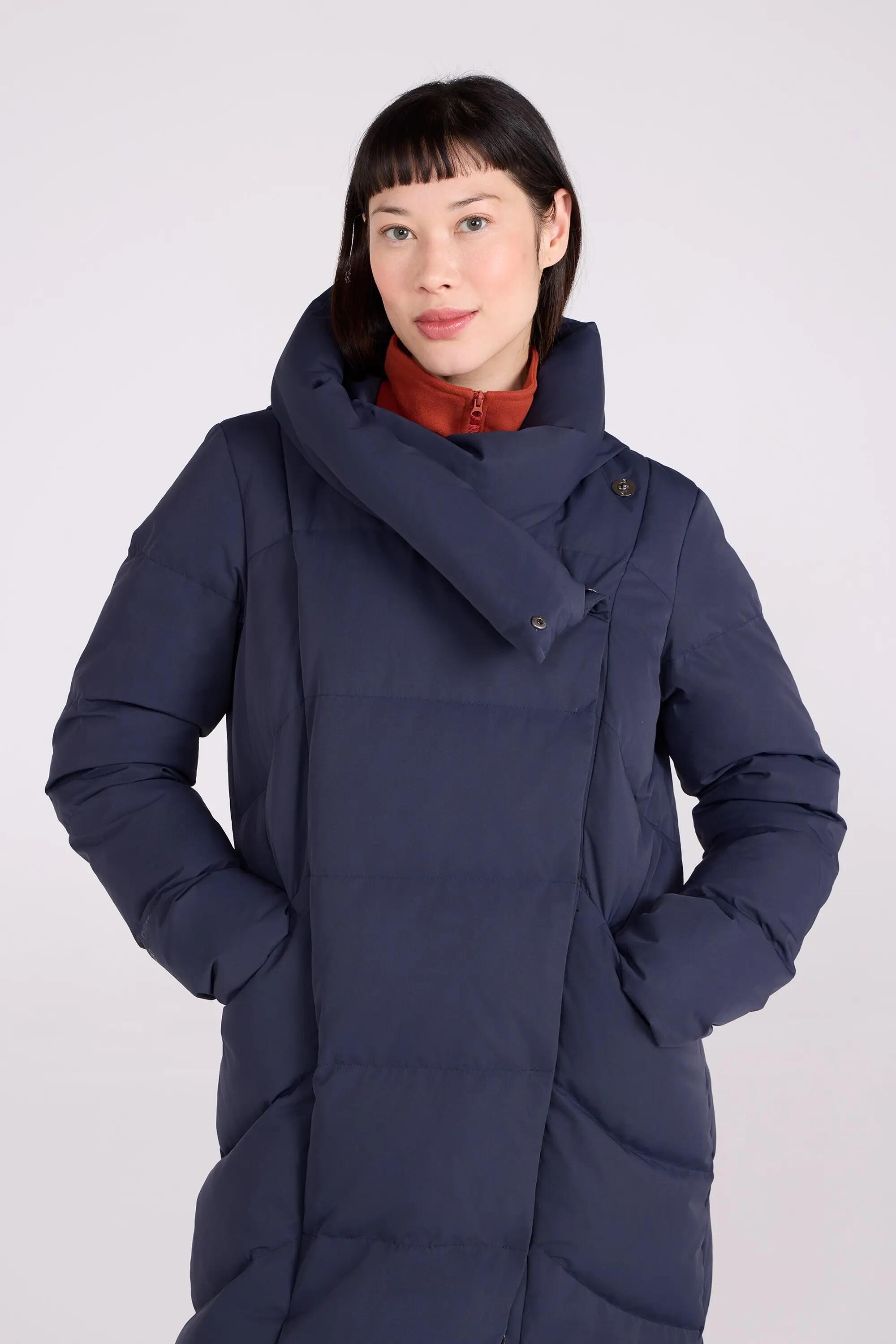 Doudoune de Randonnée Femme Longue Déperlante Capuche Duvet 600, Cosy Wrap II 4/15